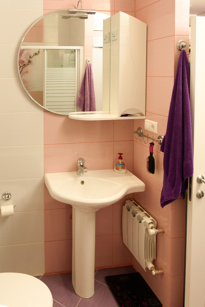 Городские цветы. Проект квартиры в Павшинской пойме. Ванна при спальне