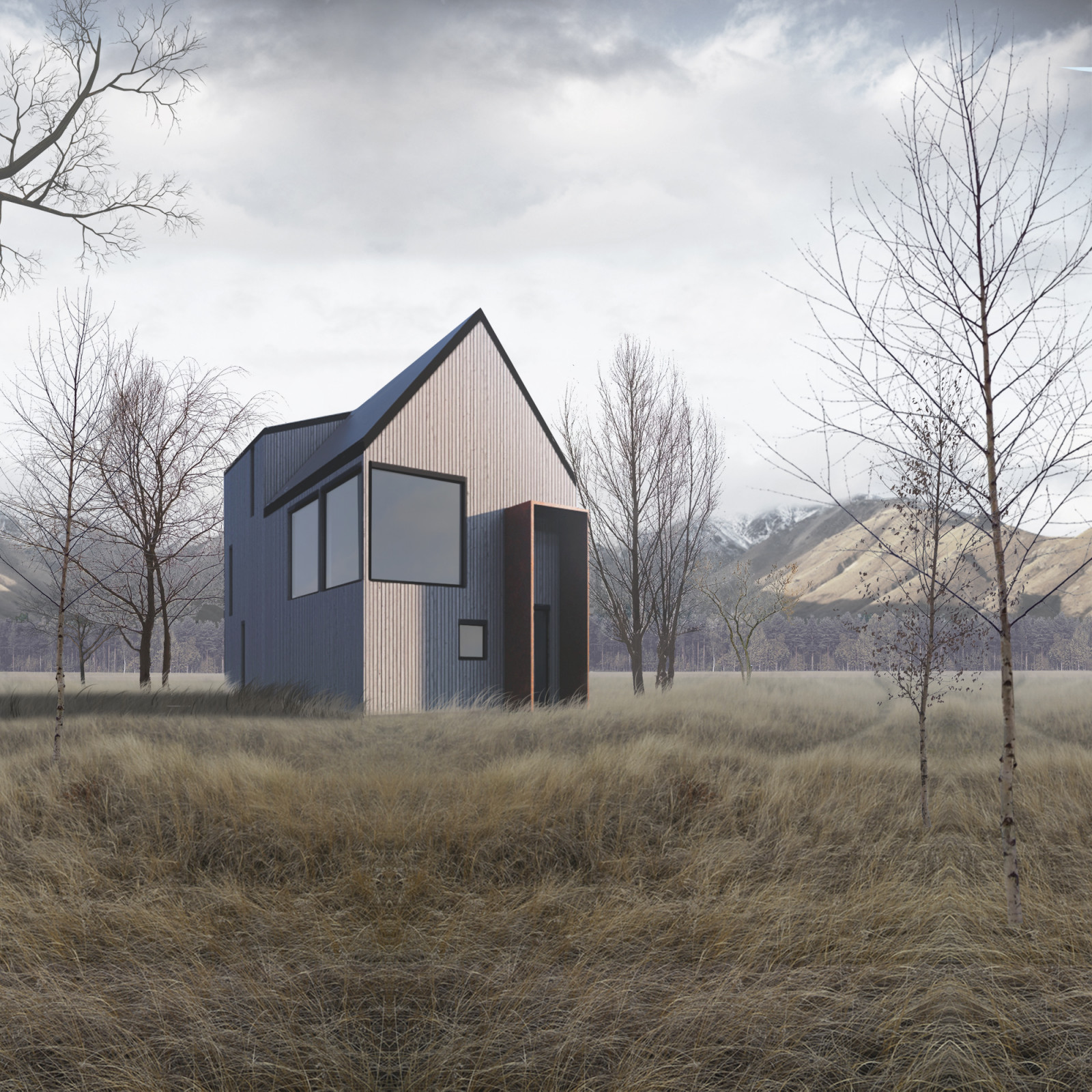 Обложка проекта: Небольшой дом в уединении