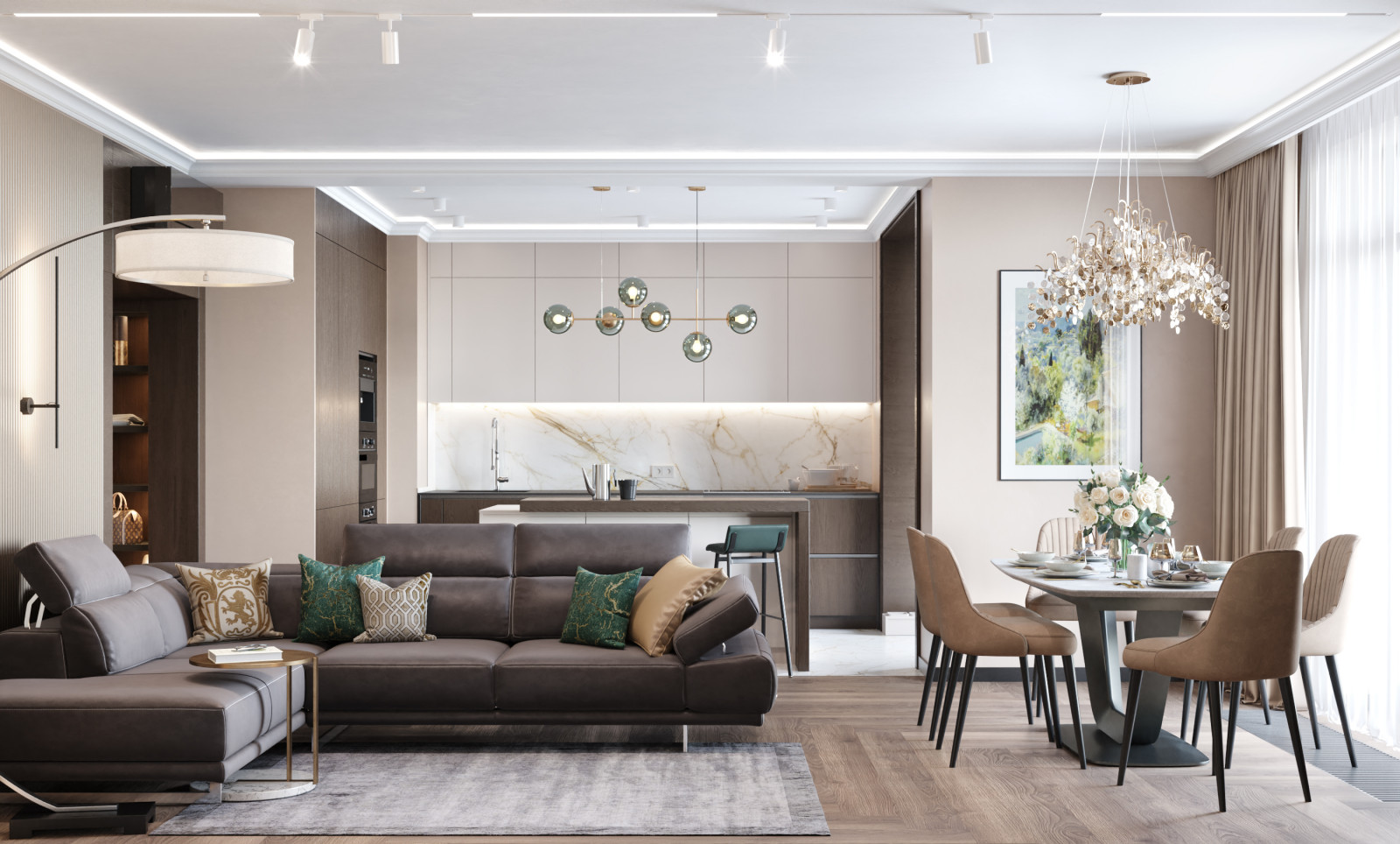Квартира 130 м² в ЖК «Монополист»
