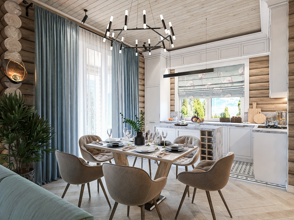 Деревянный дом. Круглый оцилиндрованный брус