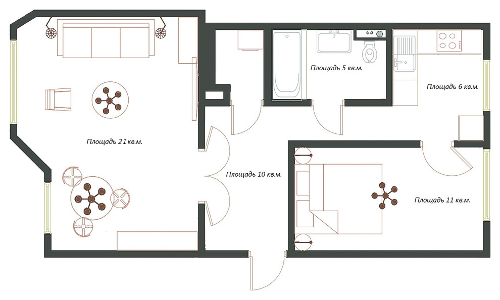 Неоклассика в чёрно-серых тонах.