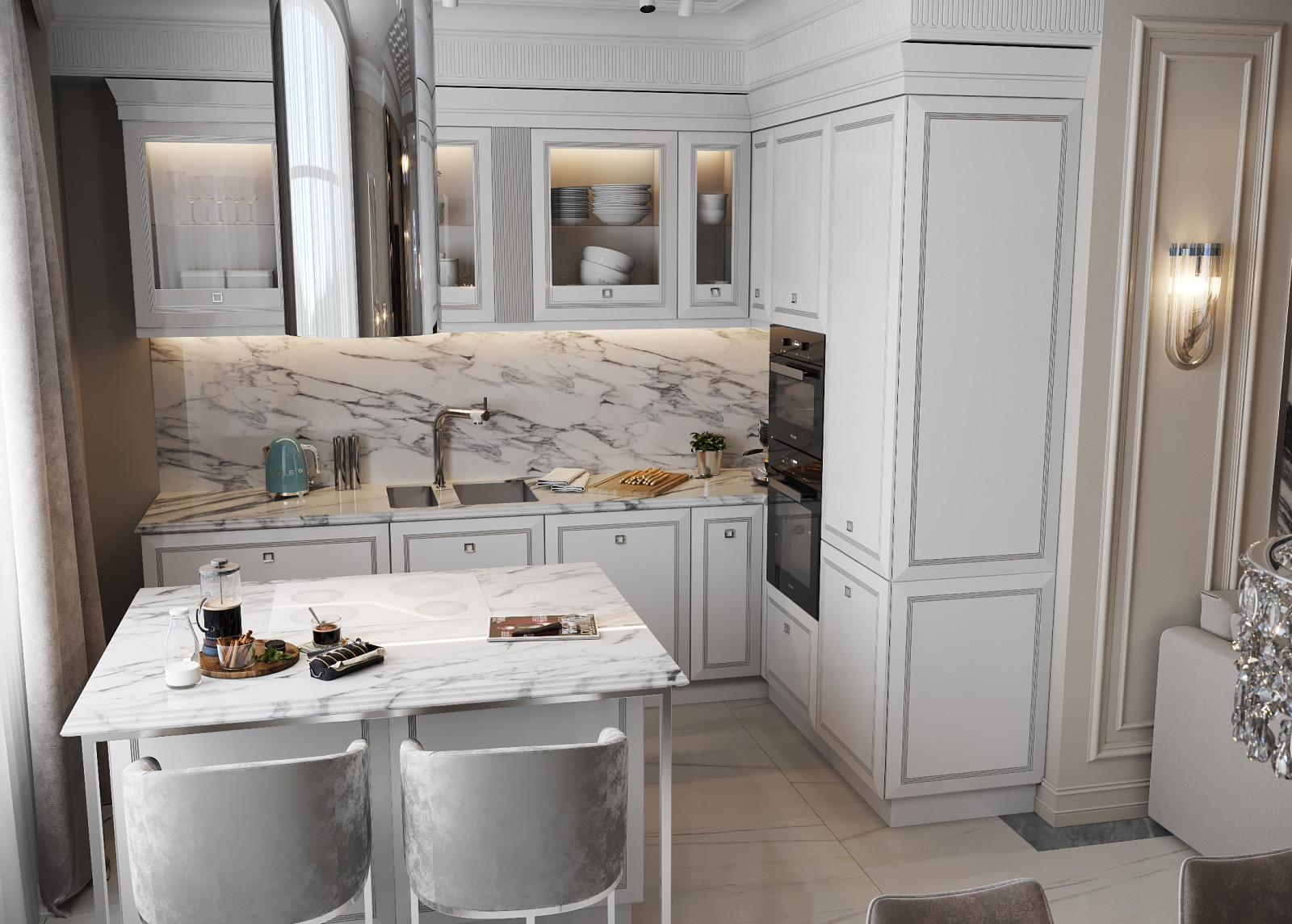 Дизайн интерьера квартиры в ЖК Триколор