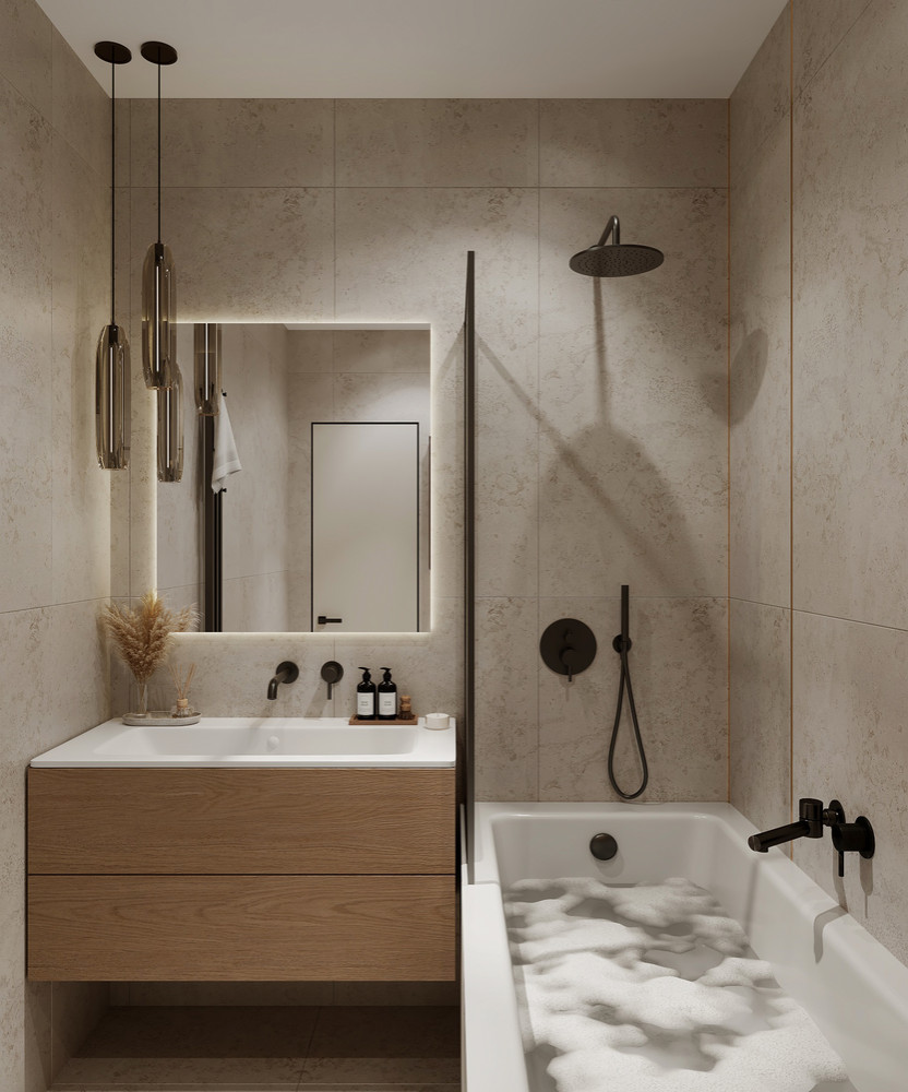 Дизайн-проект трехкомнатной квартиры в современном стиле