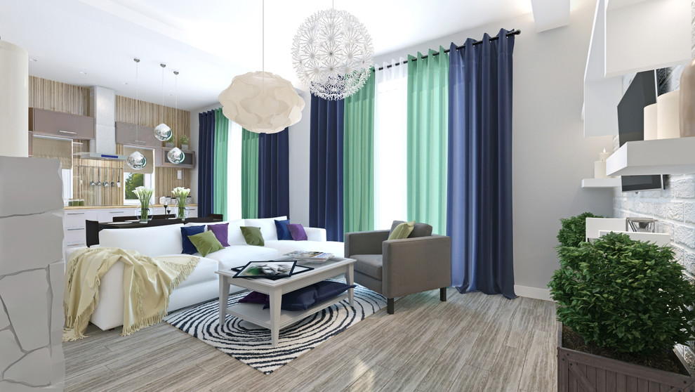 Проект интерьера для 3х-этажного дома в Ленинградской области