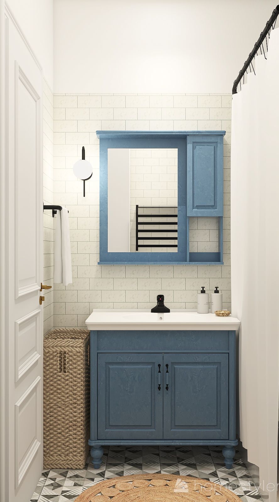 Санузел в средиземноморском стиле