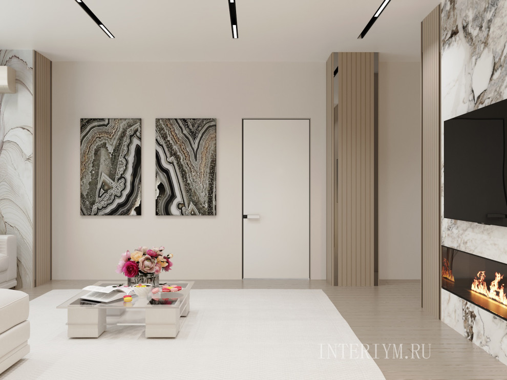 Дизайн кухни-гостиной в кв. по ул. Батальонная, 13