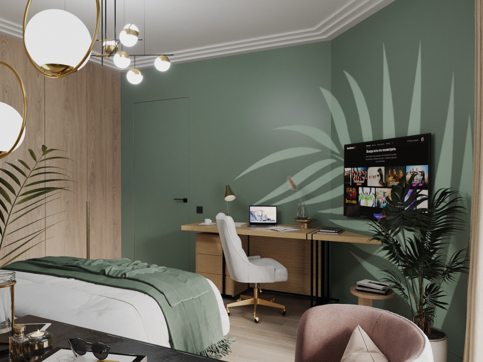 Интерьер 3-комнатной квартиры в ЖК Два ангела