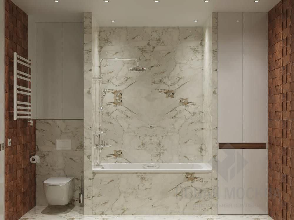 Дизайн-проект однокомнатной квартиры 40 кв.м в Марьино в ЖК «Домашний»