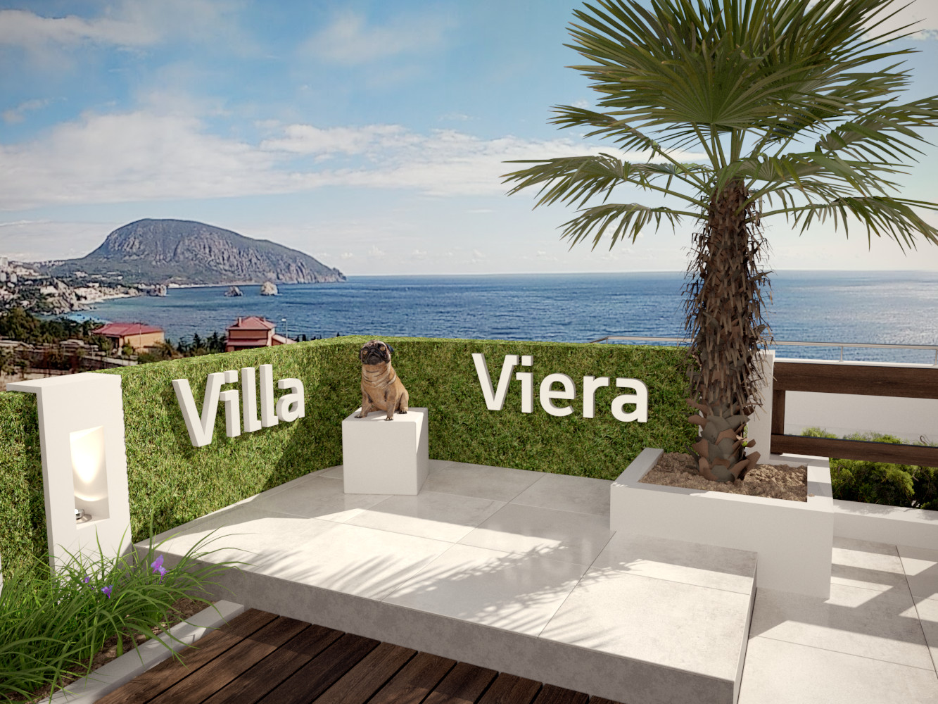 Обложка проекта: Проект благоустройства территории мини-отеля в Гурзуфе. Ландшафт