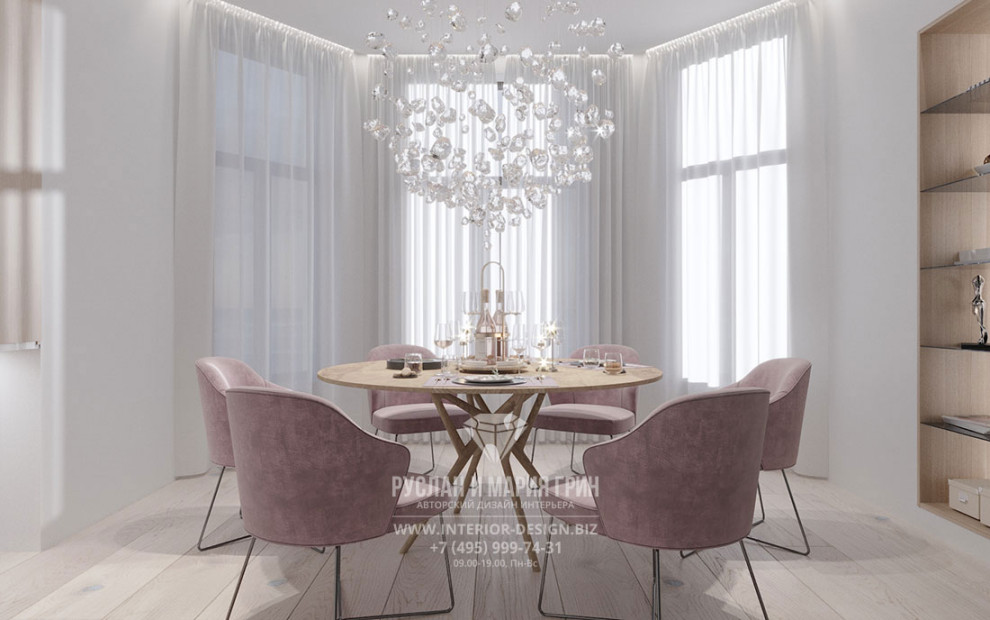 Дизайн интерьера кухни-столовой в современном стиле