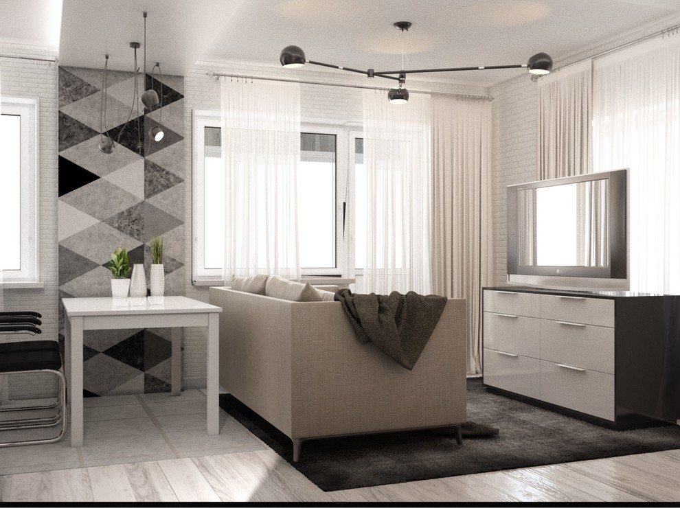 Дизайн-проект квартиры студии общей площадью 30 м2.