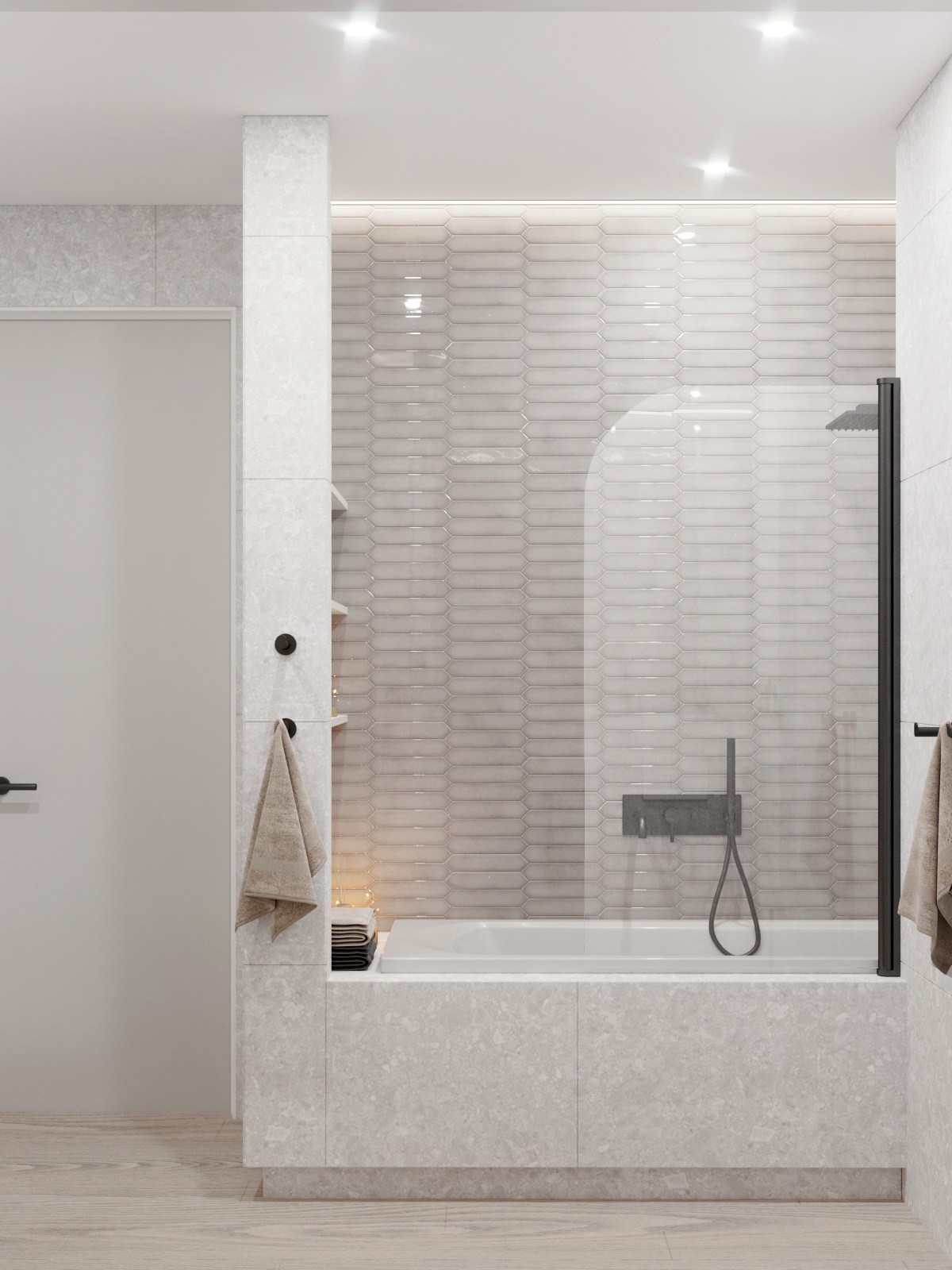 Минималистичная квартира в светлых тонах в ЖК Кристалл