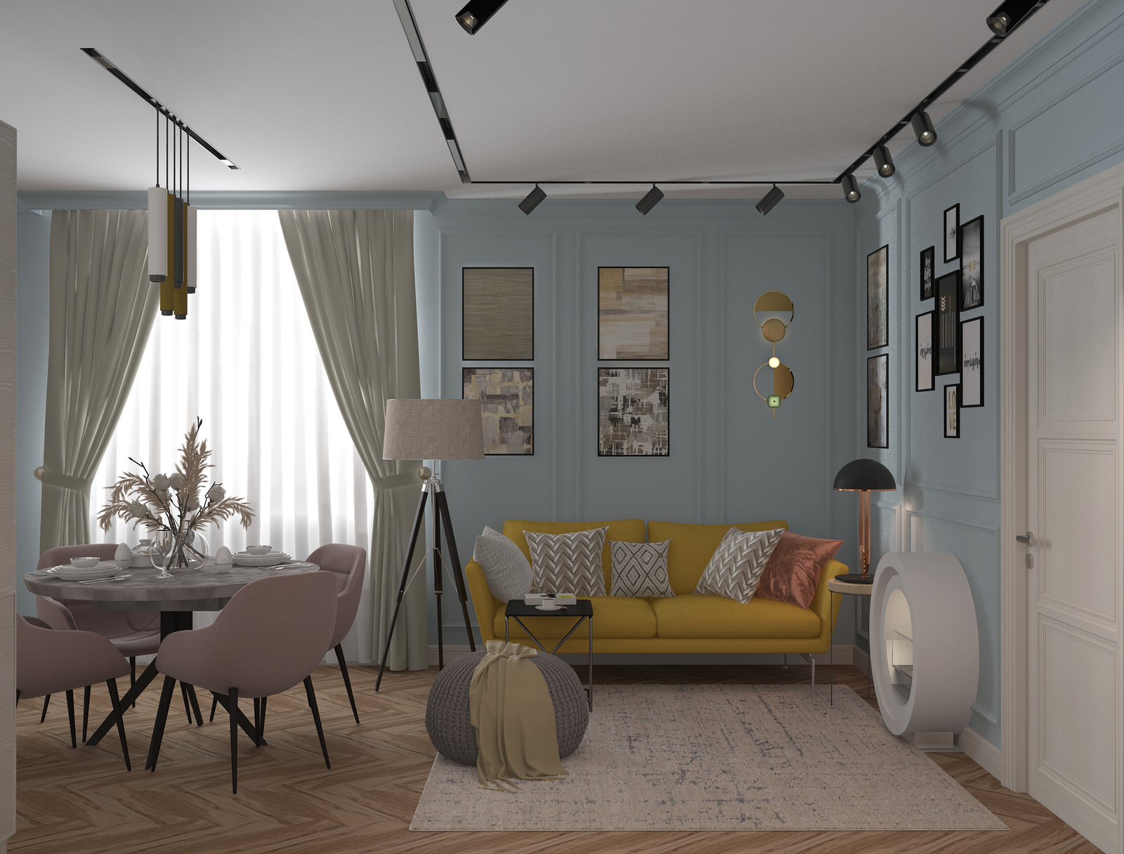 ПРоект двухкомнатной квартиры 73 кв.м.