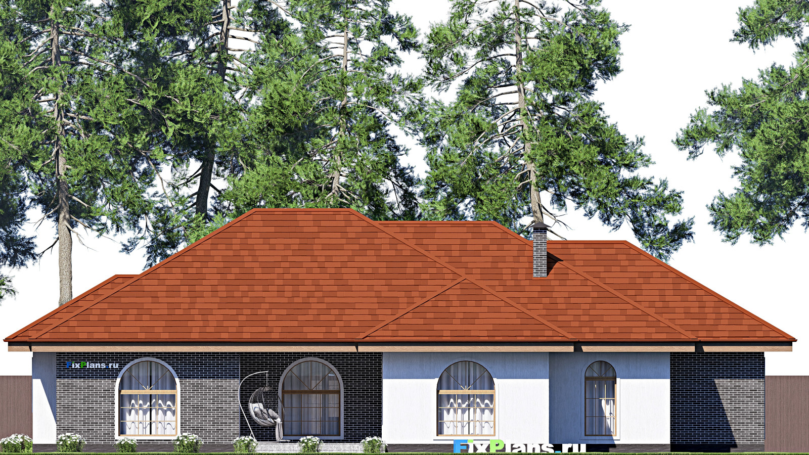 Проект одноэтажного дома 23х22м S261м2 F-17306