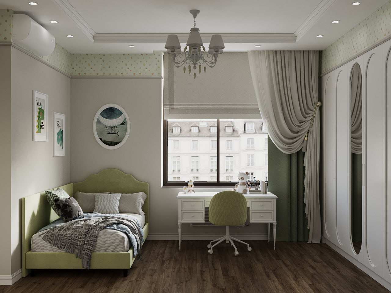 Дизайн-проект квартиры в "Сталинке" в классическом стиле