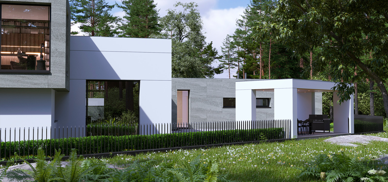 Частный дом в стиле "Хай-тек"