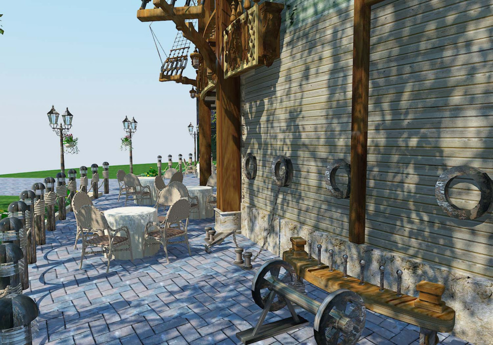 Фасад ресторанного дома Петровский (лихие 2009-10е)