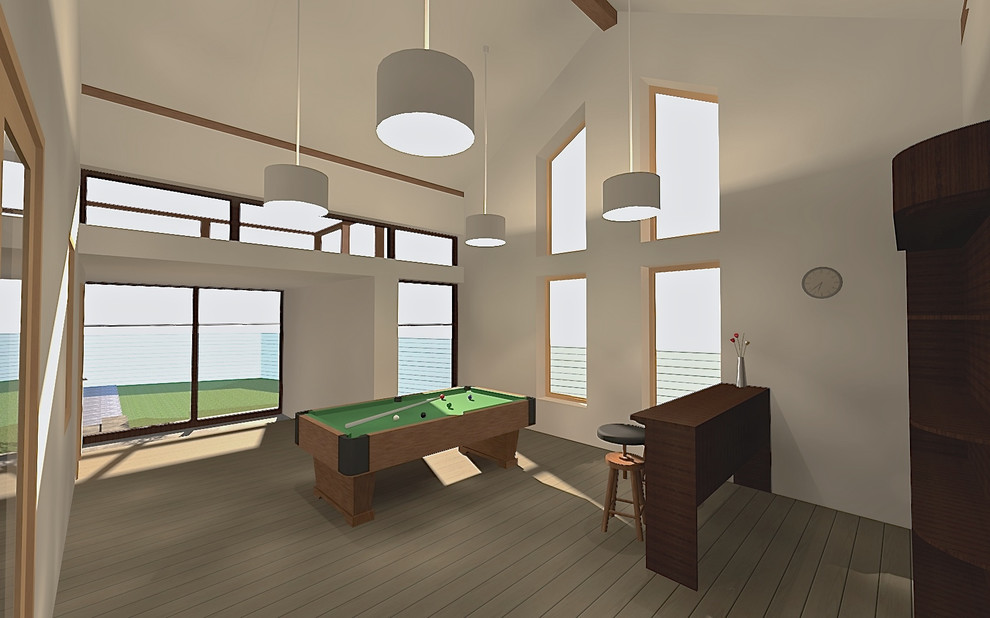 Обложка проекта: Новая бильярдная в загородном доме (пристройка)