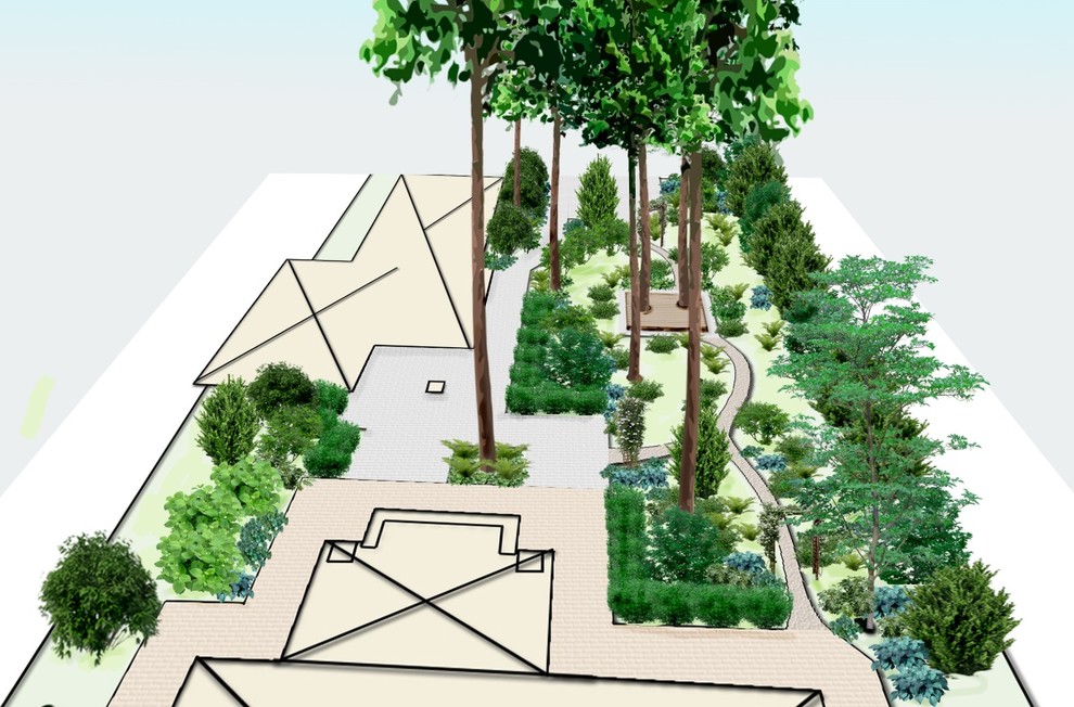 Обложка проекта: Проект ландшафтного дизайна для участка 15 соток