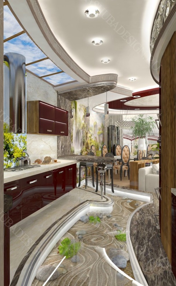 квартира с современным интерьером