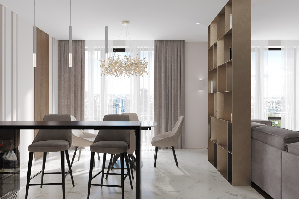 Проект гостиной в ЖК "Фили Сити"