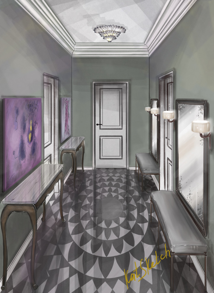 Обложка проекта: Скетч прихожей