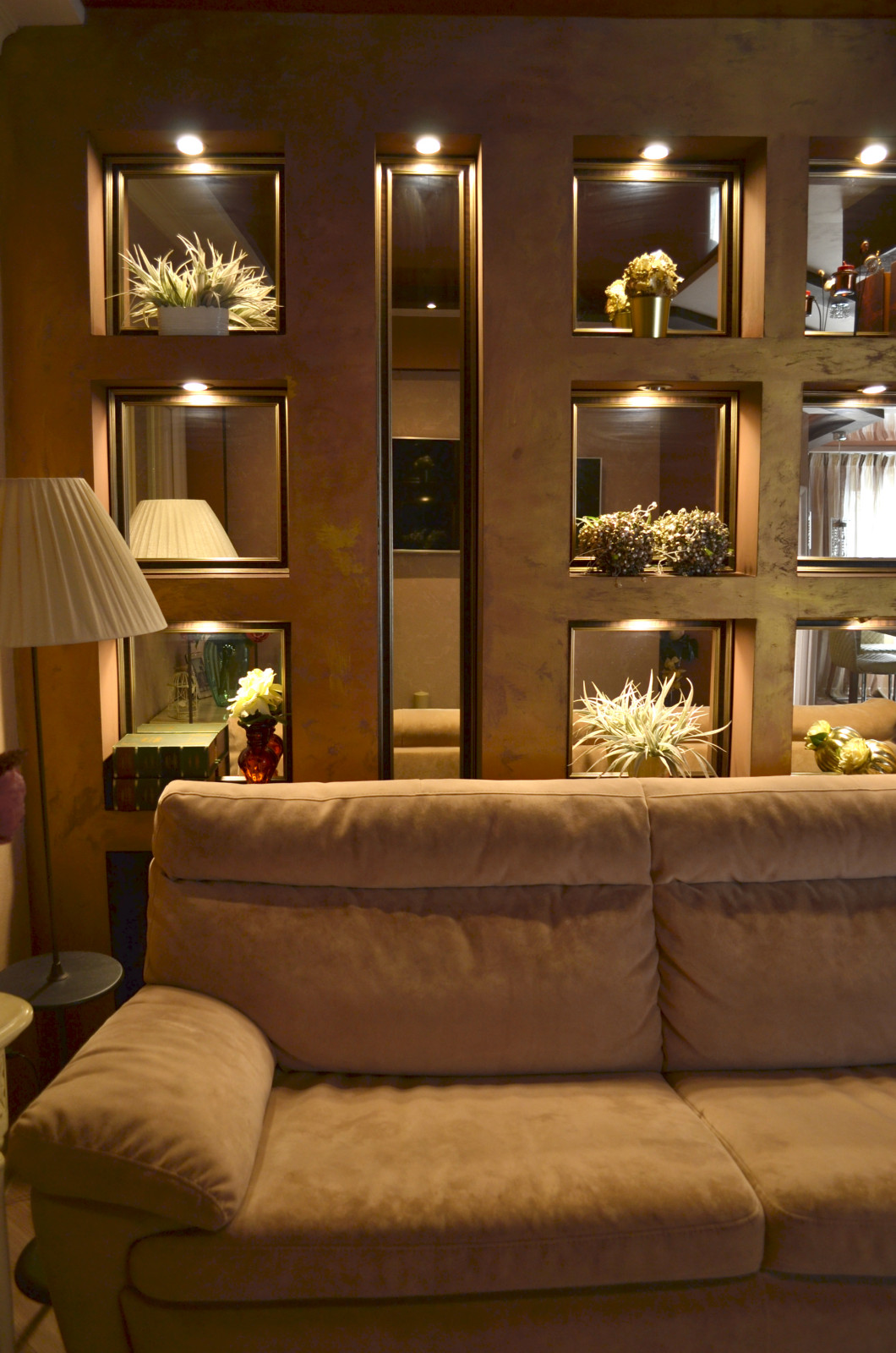 Теплые оттенки - гостиная