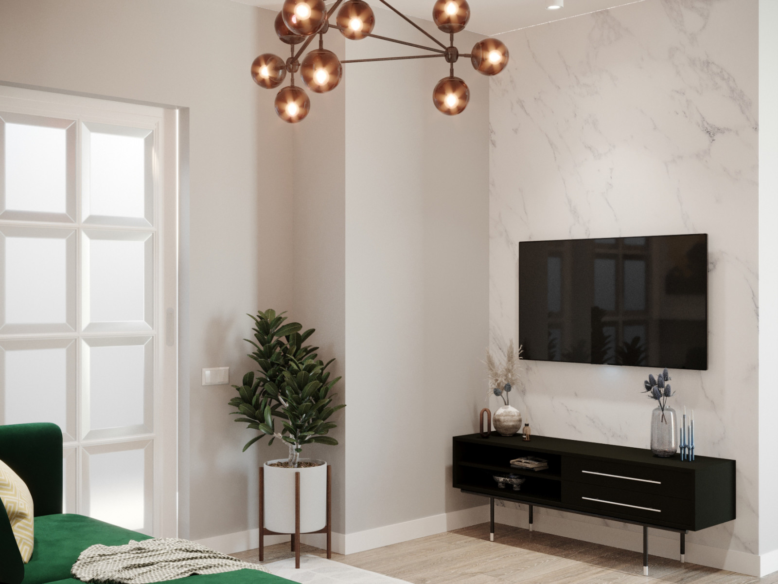 Кухня - гостиная. Проект #tmdesign_Питер