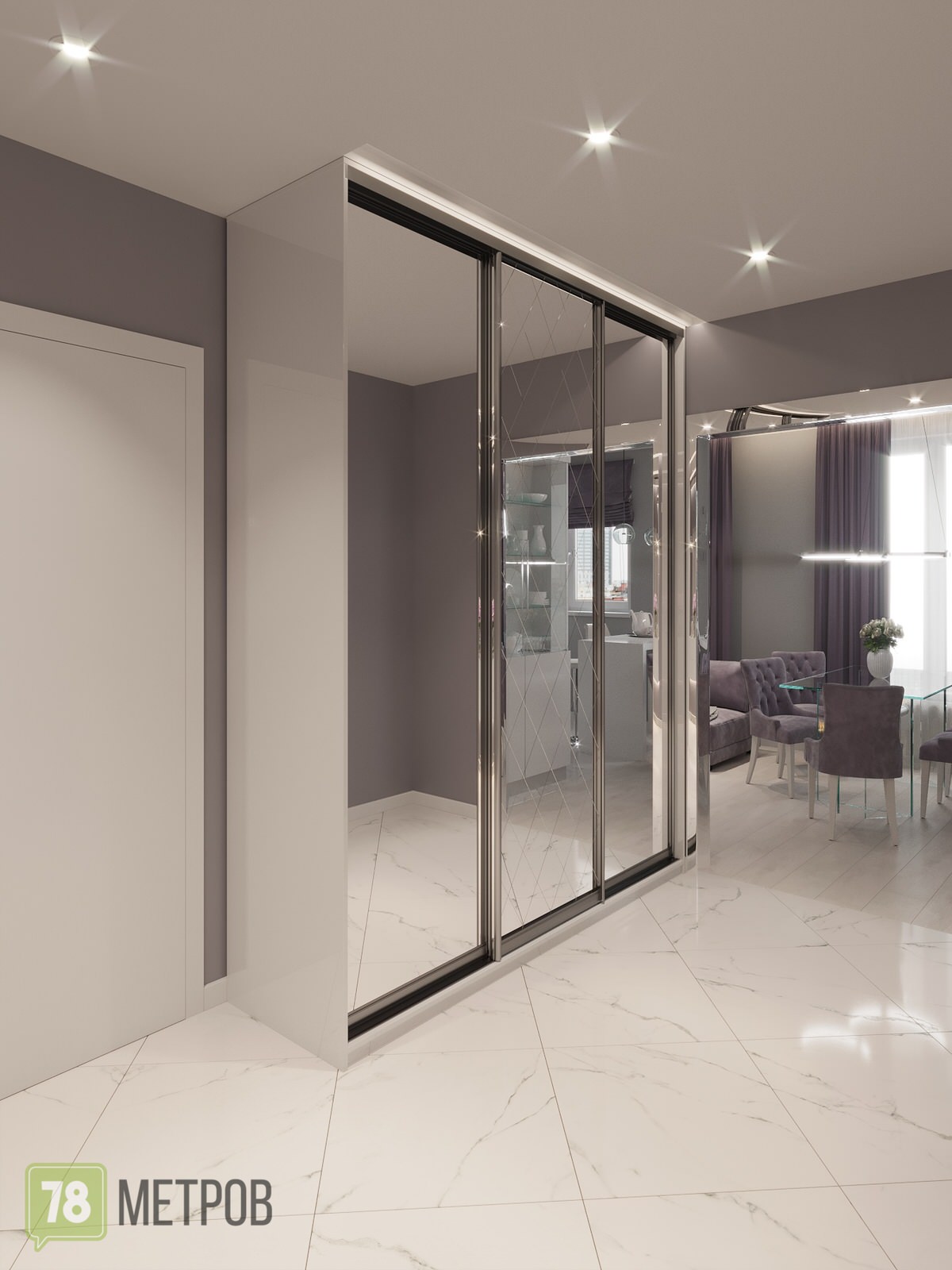 Дизайн-проект квартиры в ЖК "Легенда" на Дальневосточном