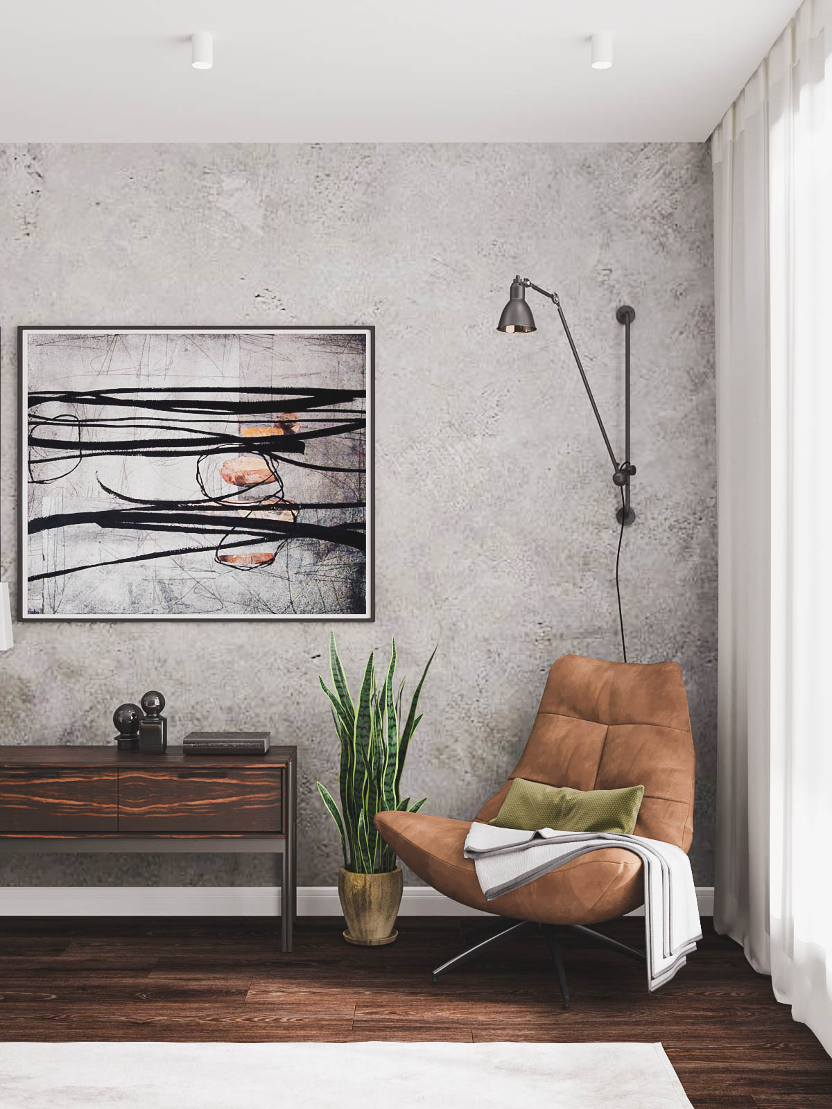 Серая гостиная