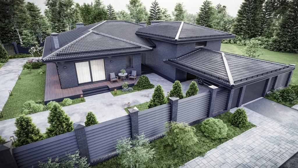 Обложка проекта: 1-этажный дом большой площади