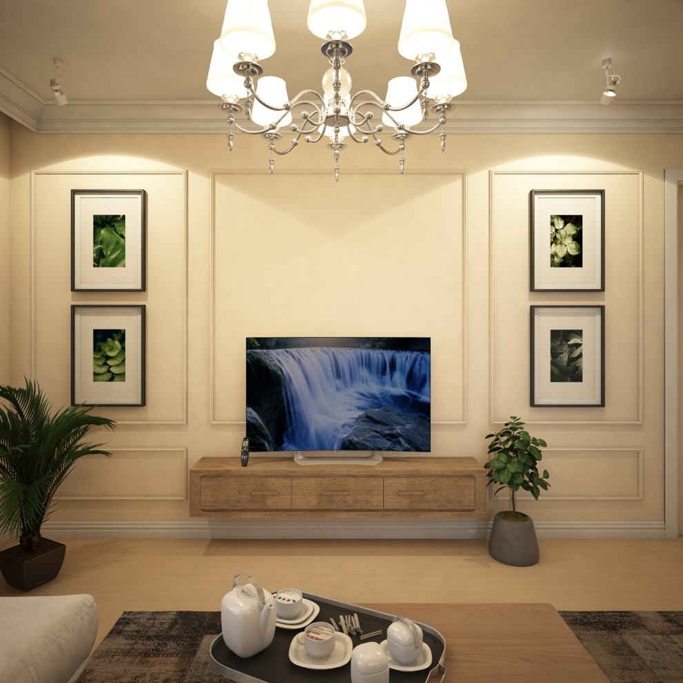 Светлый дом в неоклассическом стиле