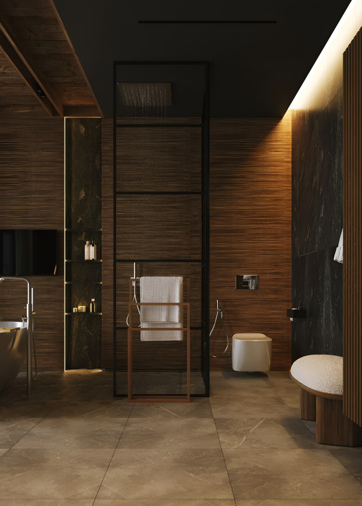 Большой санузел в доме