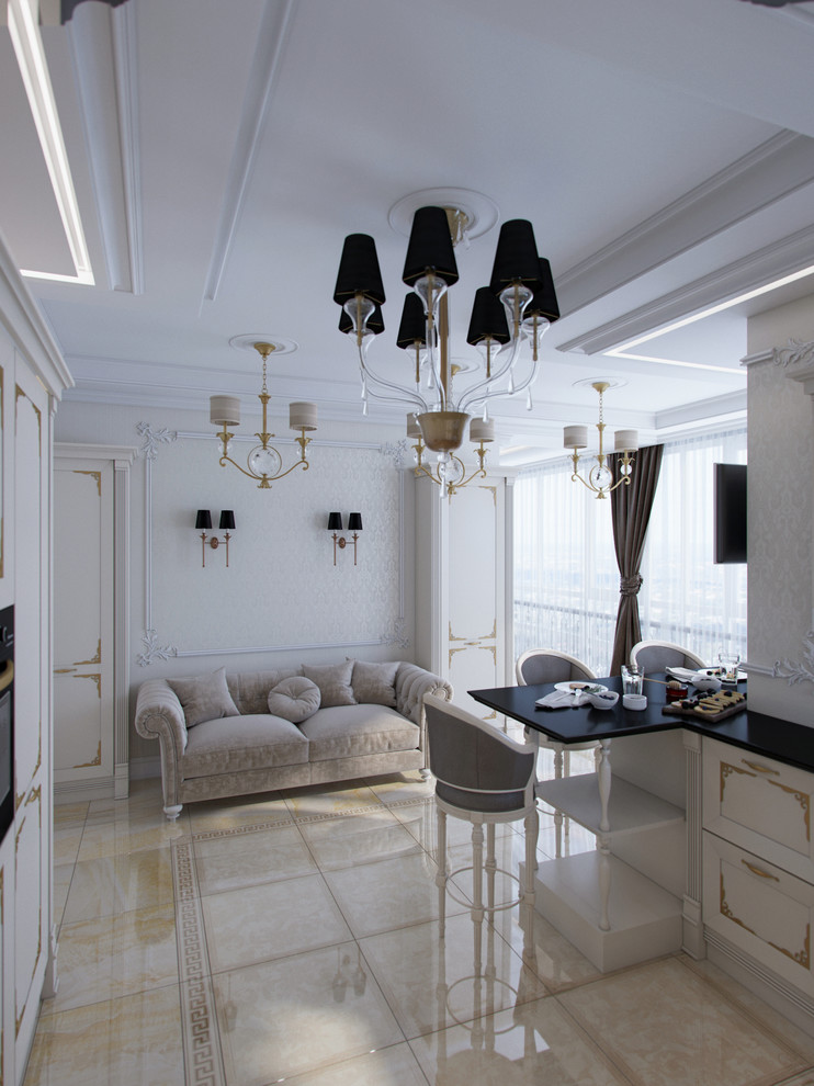 под облаками