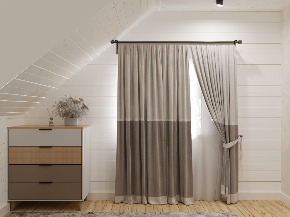 Дизайн 2го этажа в доме из бруса