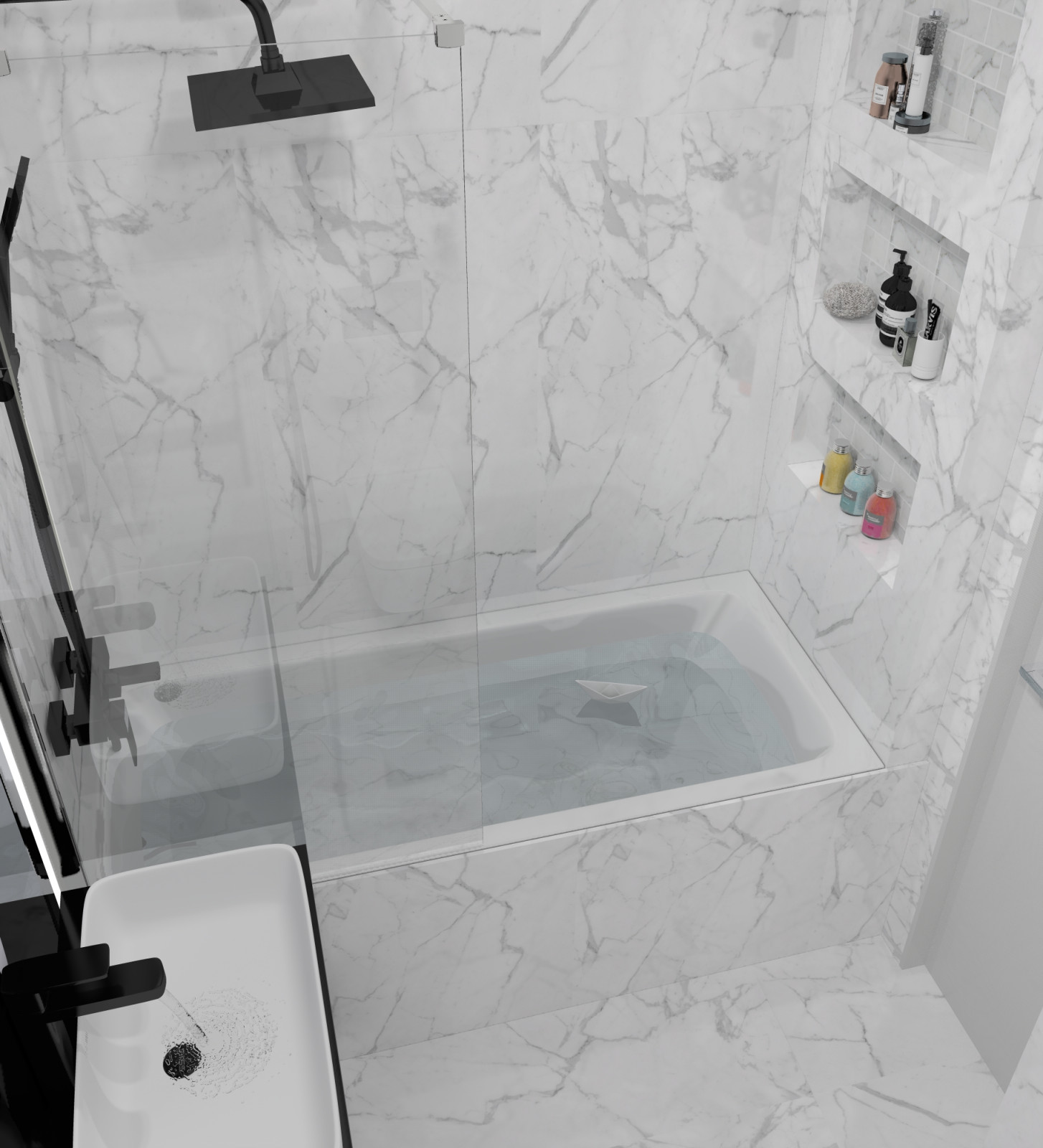 Светлая ванная комната