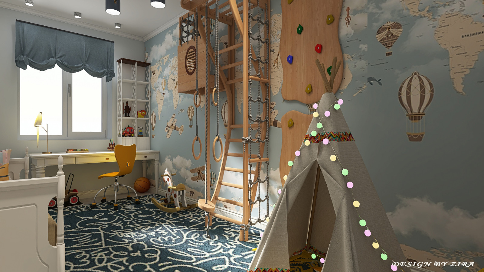 Детская комната для мальчика 2,5 года