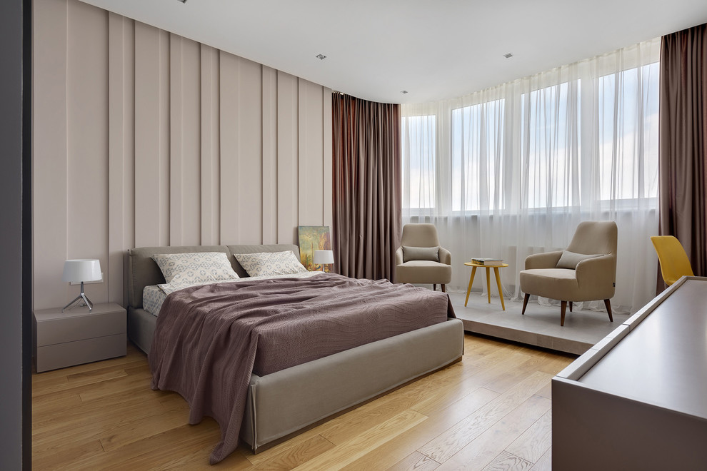 Уютная спальня в стиле лофт