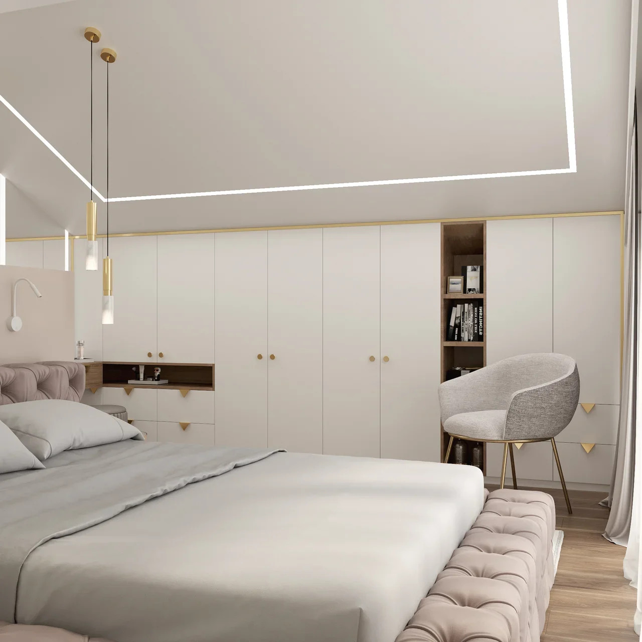 Частный дом, дизайн-проект неоклассика