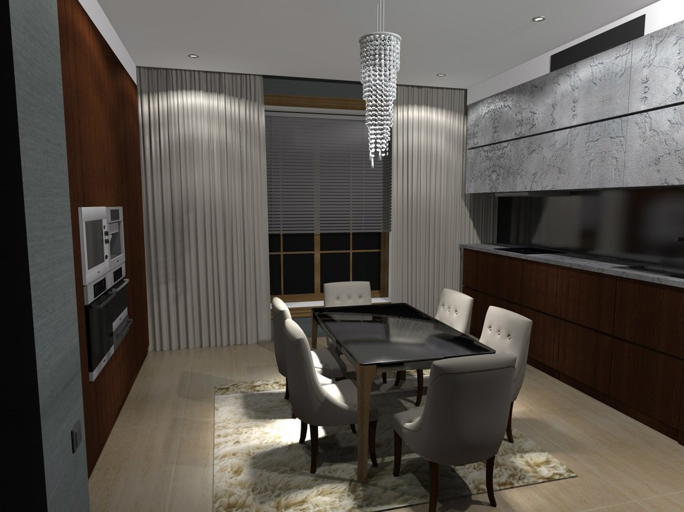 Камень в интерьере трёшки