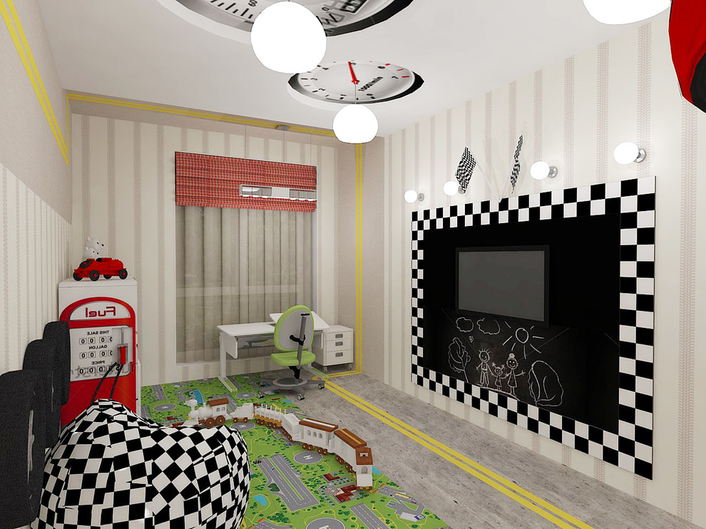 Детская комната для маленького гонщика