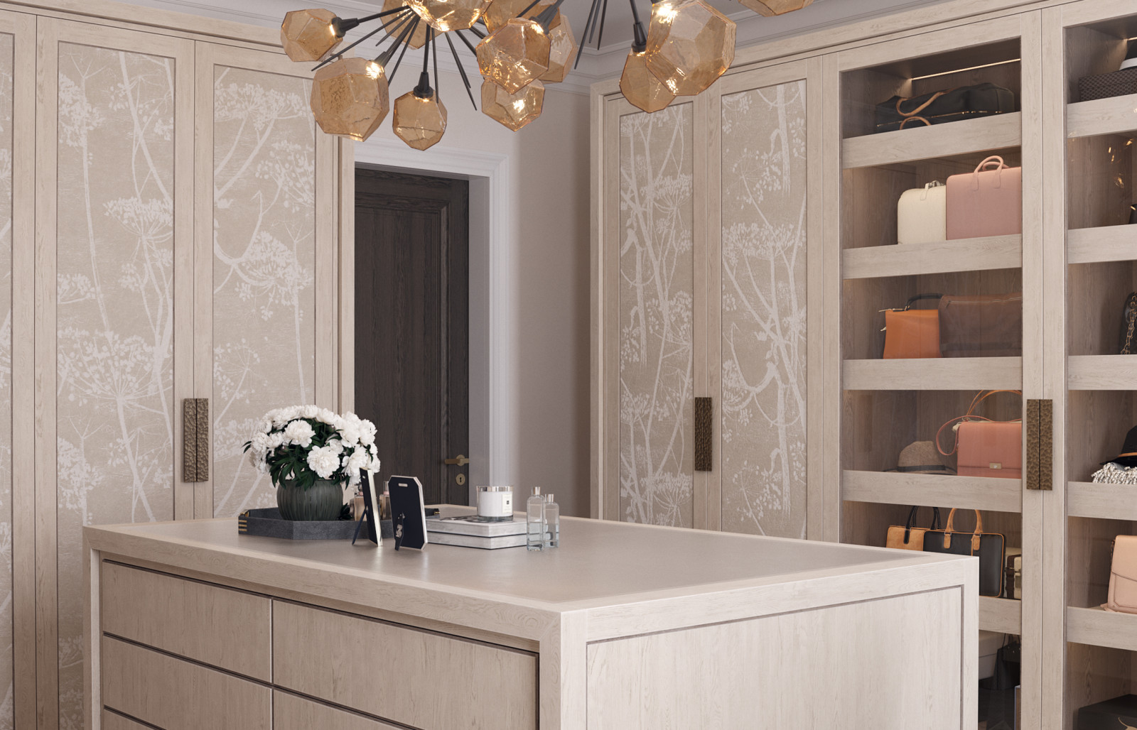 Dressing room in a residential house