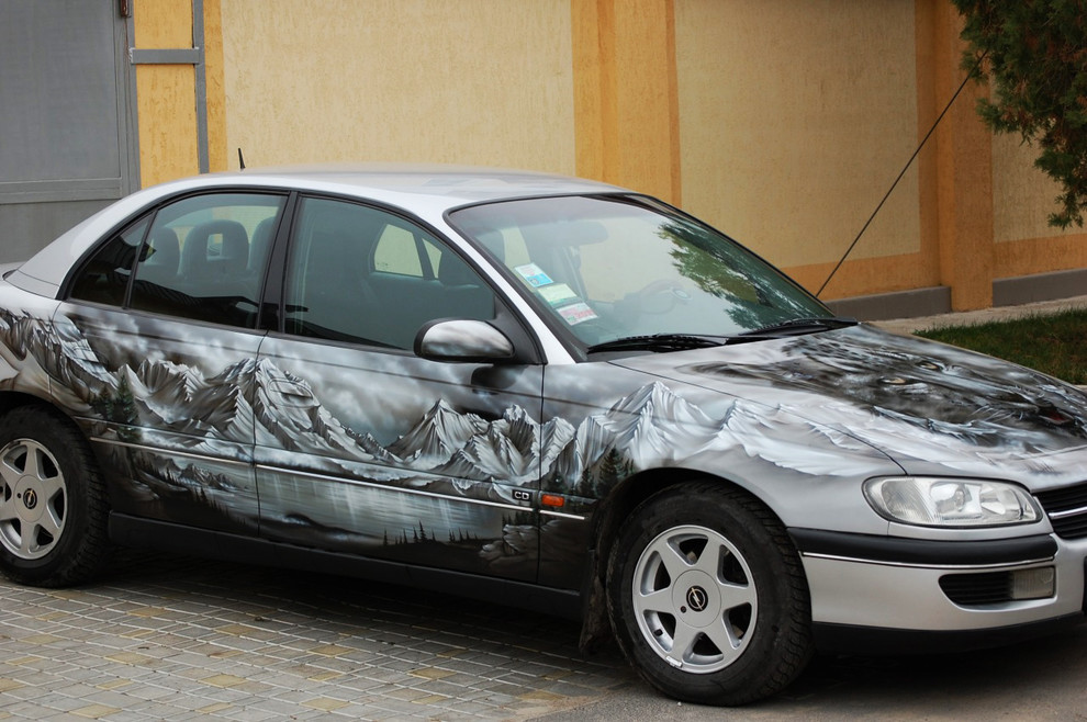 Аэрография на авто.