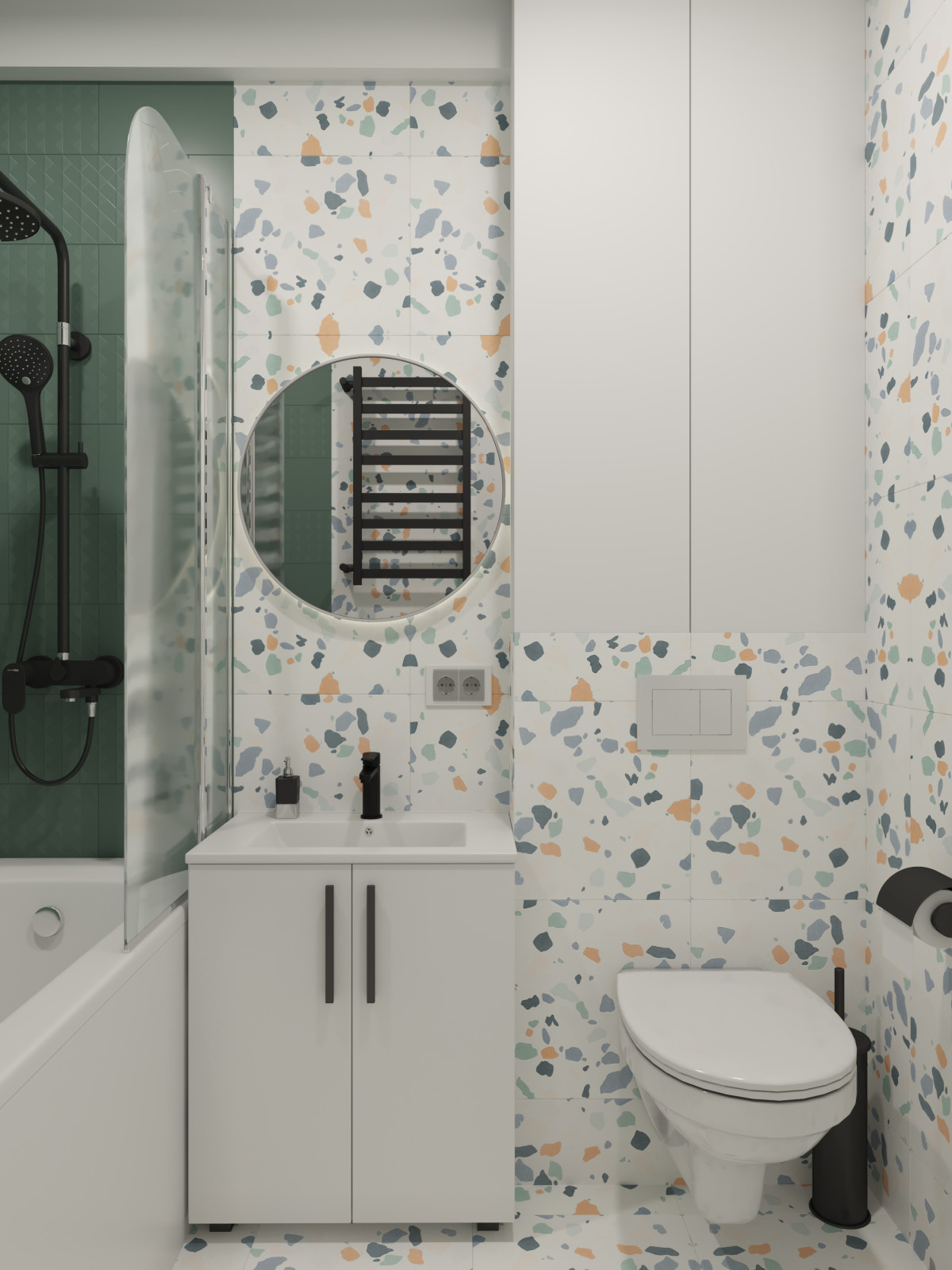 Визуализация бюджетной квартиры (45 м кв) на продажу в г. Санкт-Петербург