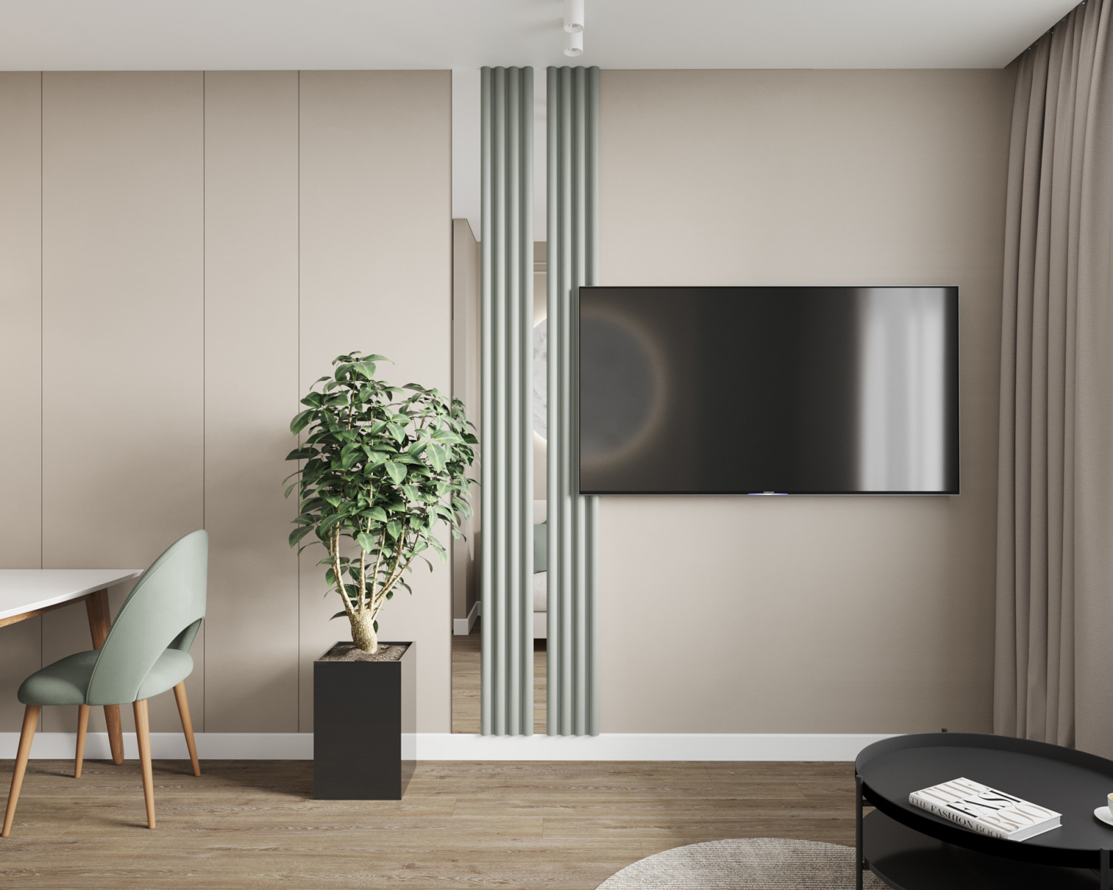 Обложка проекта: Дизайн интерьера трёхкомнатной квартиры 87м2