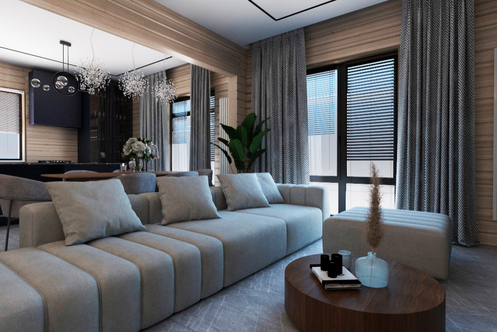 Обложка проекта: Дом из бруса в ЭКО стиле