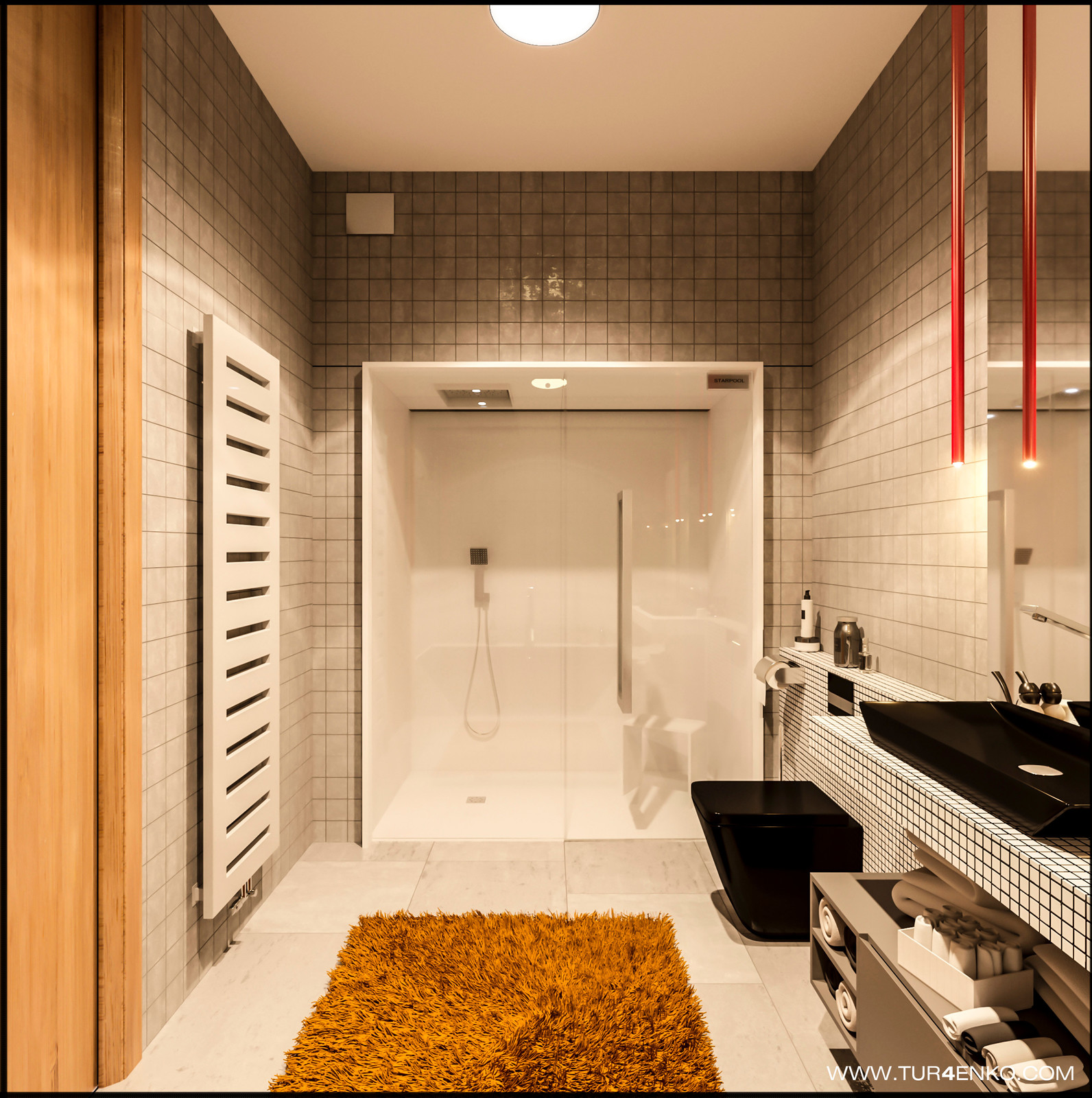 Брутальная квартира для холостяка 119 м2 в ЖК "Клубный дом на Сретенке"