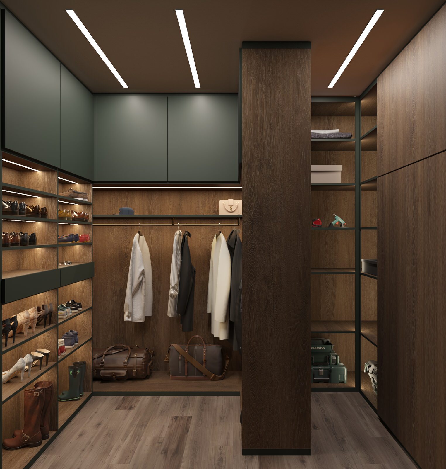 Гардеробная, совмещенная с хоз.комнатой 7,6 м²