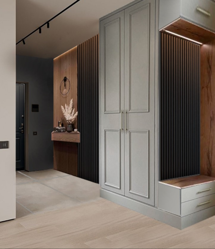 Обложка проекта: Прихожая из декор-проекта "На стыке городов"