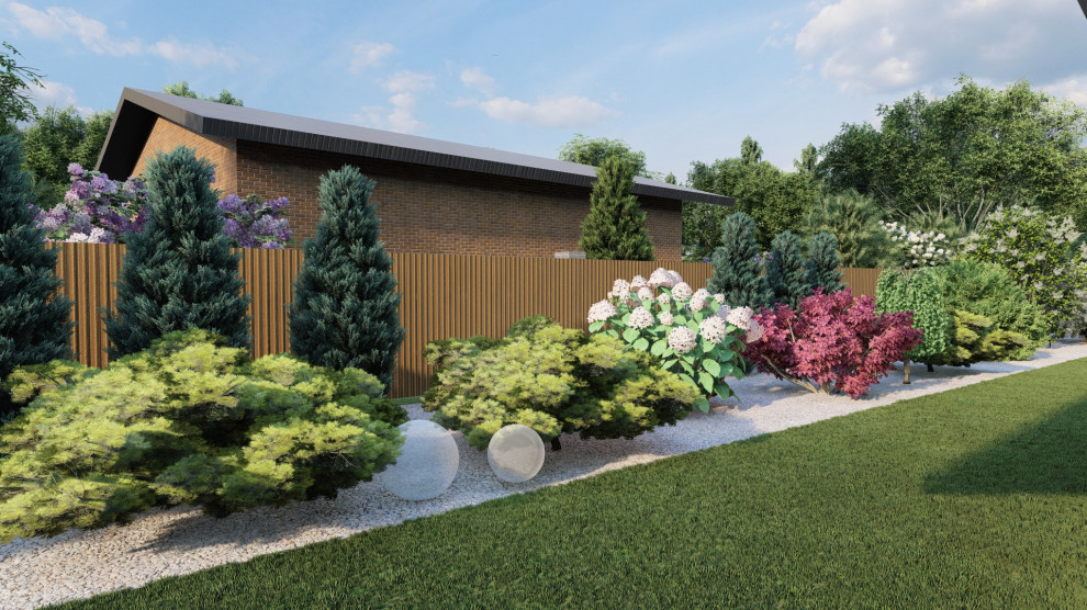 Ландшафтный дизайн 25 соток в д. Большая Ельня